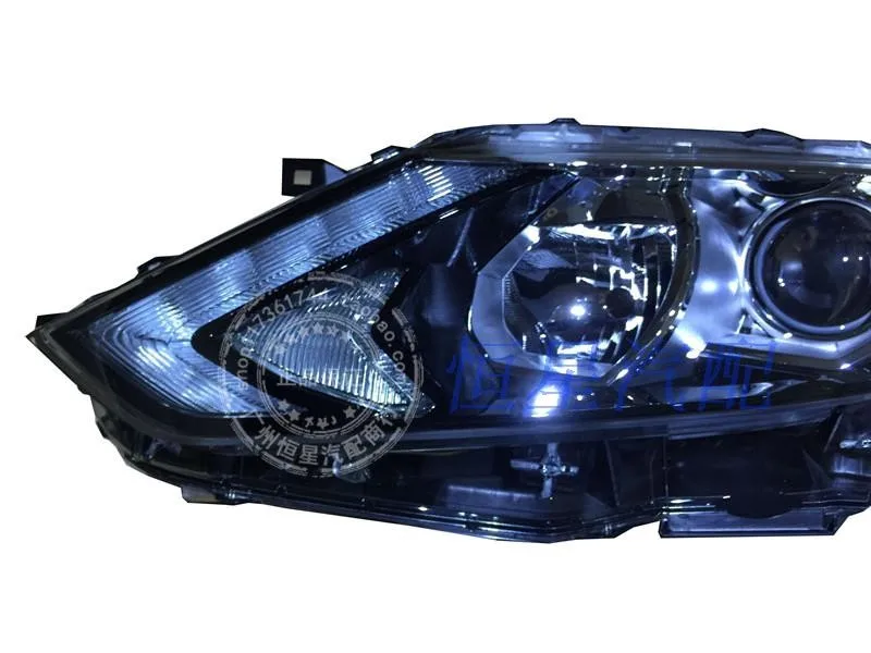 Автомобильный Стайлинг корпус передней фары для Nissan Qashqai фары, светодиодные фары DRL Объектив Двойной Луч би-ксеноновая разрядная лампа высокой интенсивности для автомобиля аксессуары