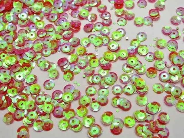 5000 Красный AB 6 мм чашки Круглые свободные пайетки шитье Свадебное Ремесло |