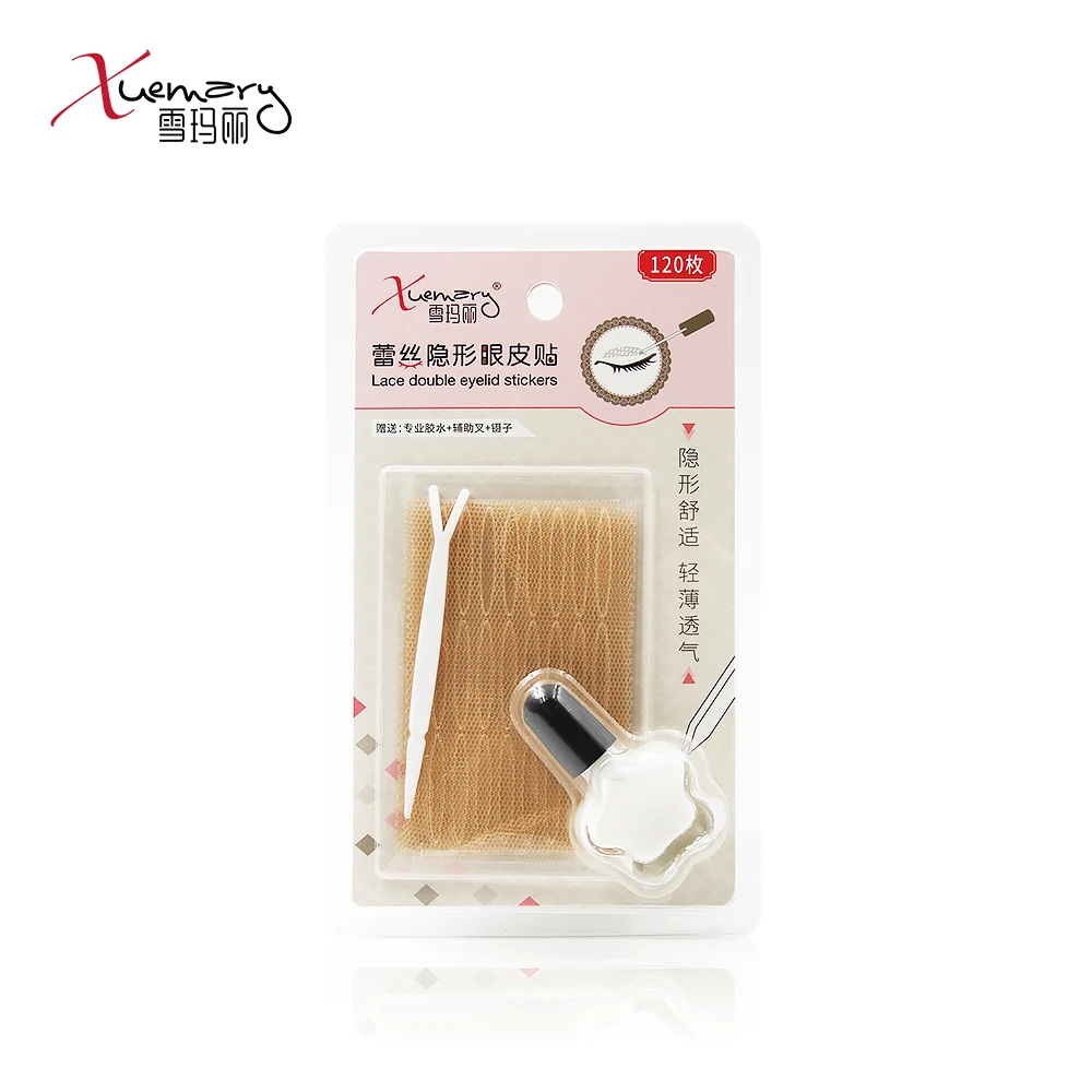 Xuemali 120 Pc размеры s и m akeup ясно кружева Невидимый век Стикеры полоса большие глаза S