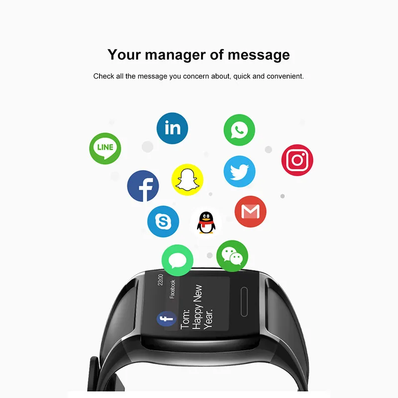 Смарт-часы Schnoah для мужчин и женщин спортивные часы Montre Homme Reloj Inteligente Mujer Facebook