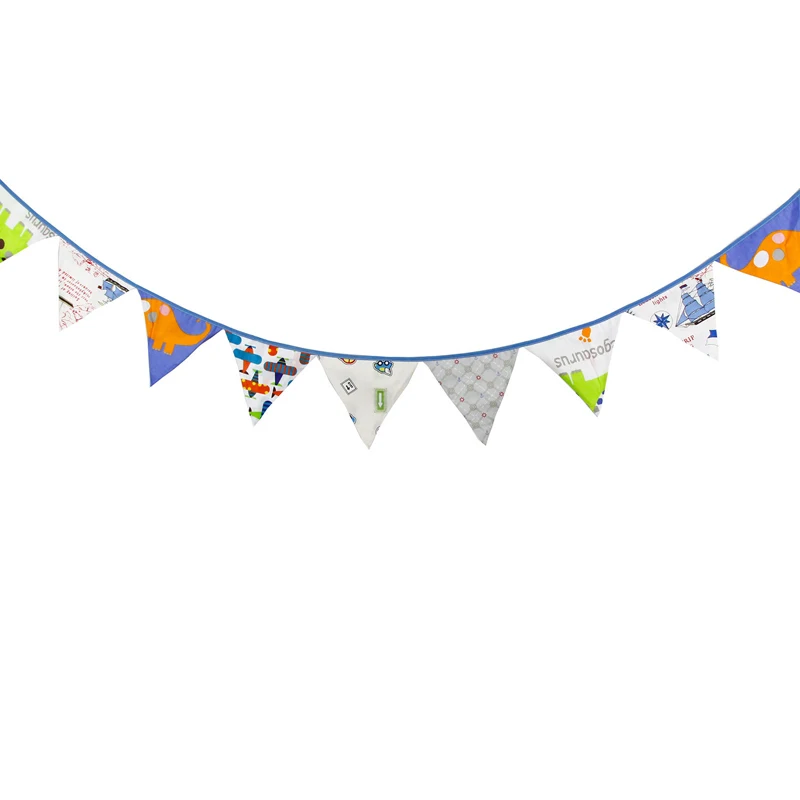 3 2 м 12 флагов мультфильм автомобиль самолет хлопок Баннер Вымпел Гирлянда