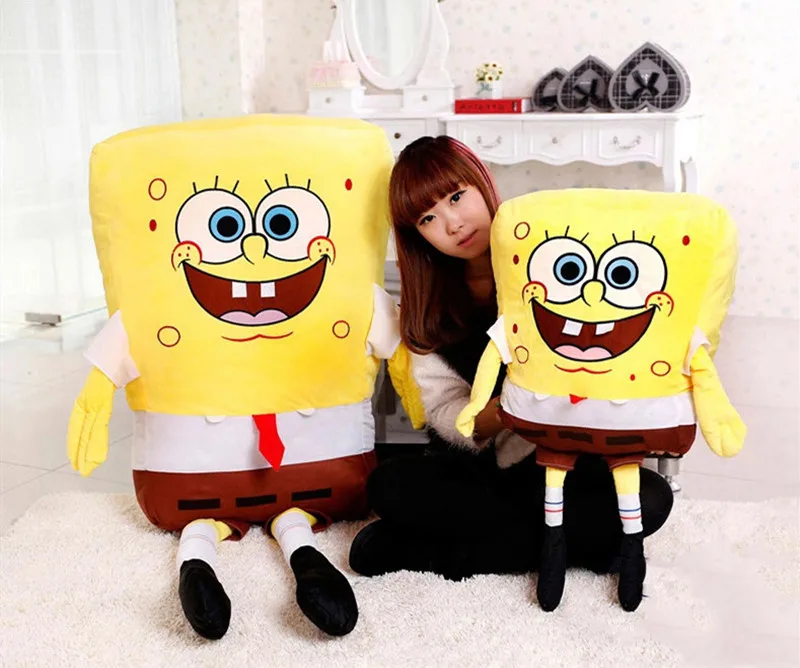 100 см гигантский спанчбоб плюшевый игрушка аниме плюшевая Губка кукла чучела