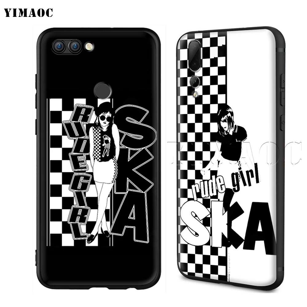 Силиконовый чехол YIMAOC Ska Man Girl для Huawei Honor Mate P smart Y7 Y9 8C 30 20 10 8x Nova 3i 3 Lite Pro Prime 2018 2019 |