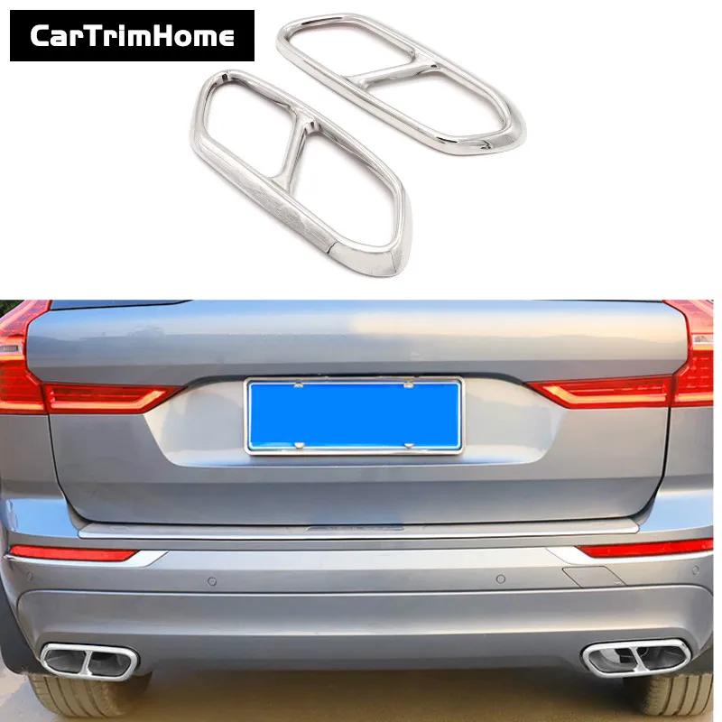 

For Volvo XC60 XC90 S90 Car Accessories Exhaust Pipe Tail Cover Trim