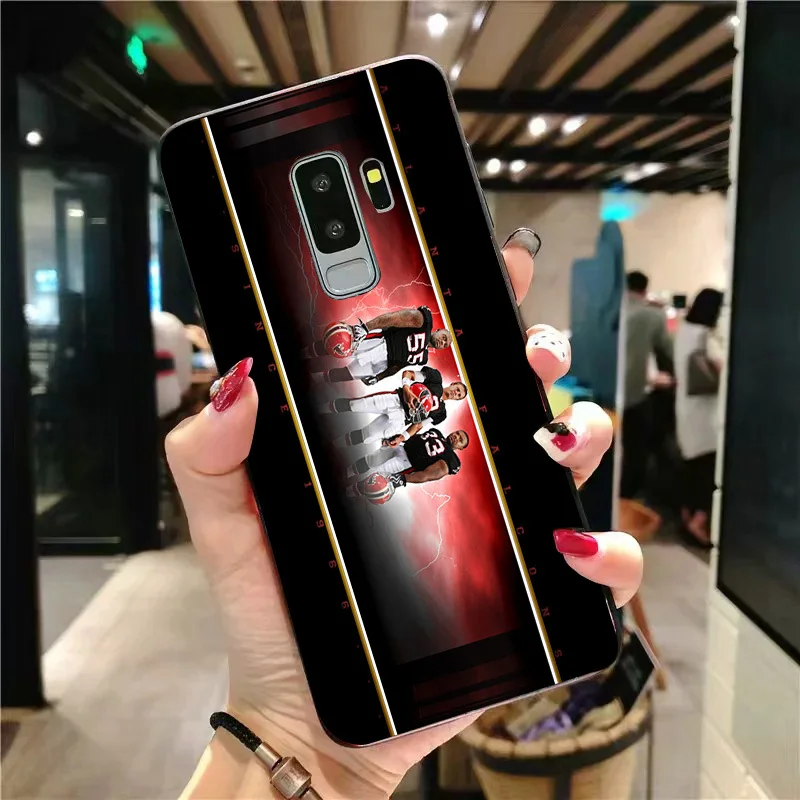 Yinuoda чехол для телефона NFL Atlanta Falcons samsung Galaxy Note4 5 9 A7 A8 (2018) A9 мягкий из ТПУ с узором