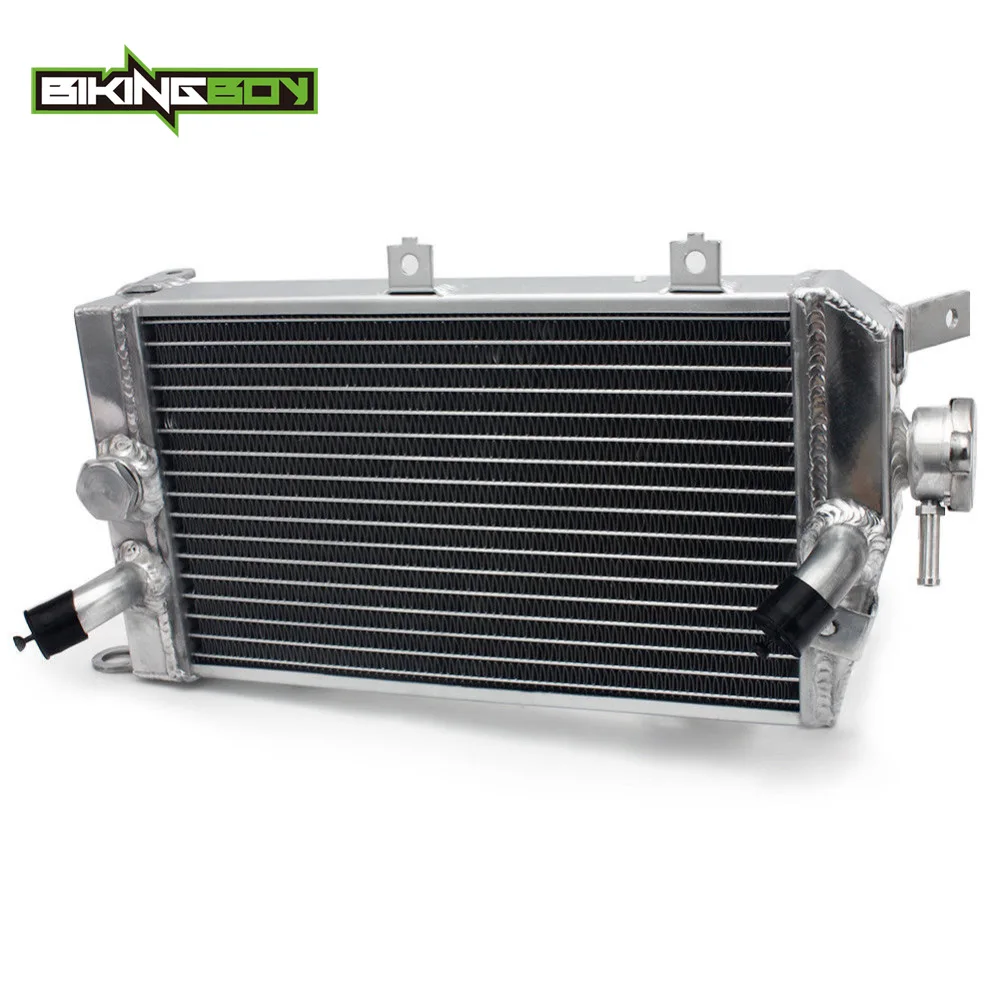 BIKINGBOY радиатор охлаждения двигателя для Kawasaki KLR 650 08 09 10 11 12 13 14 KLR650 полированный
