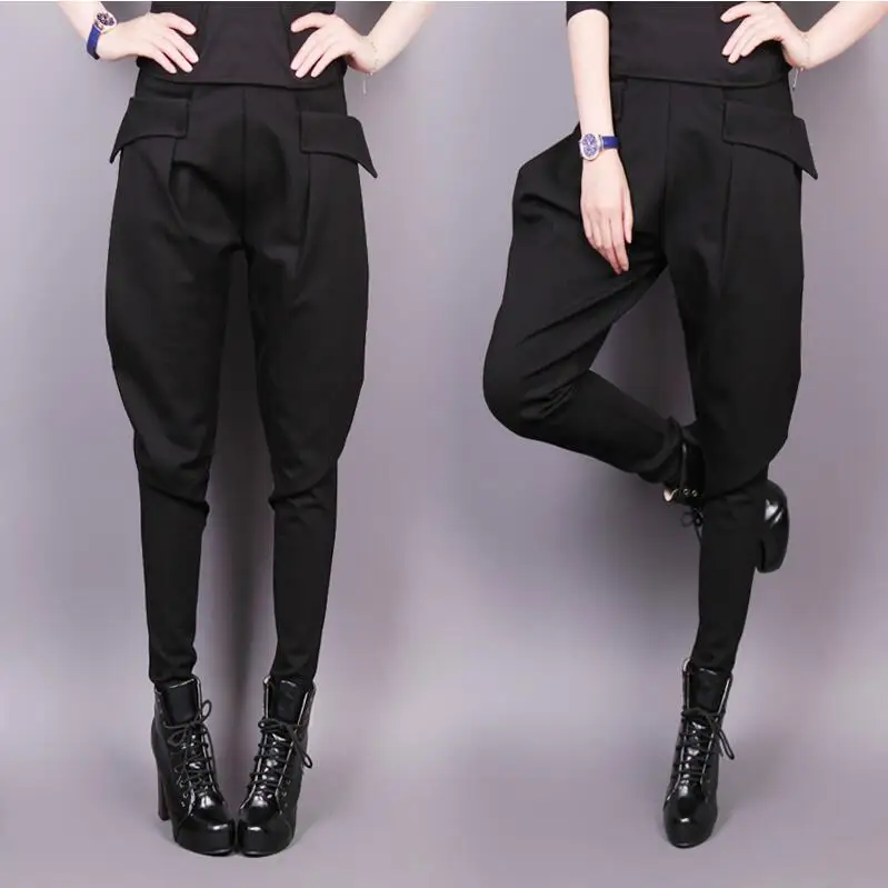 Новинка 2017 летние шаровары модные тонкие штаны с бананом женские брюки большого