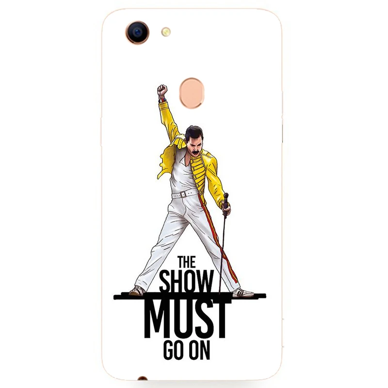 Freddie Mercury силиконовый чехол для Oppo F1 F1s F5 F7 Youth Plus A1 A3 A15 A15s A75 A75t A3s A39 A57 A59 A71 A79 A83
