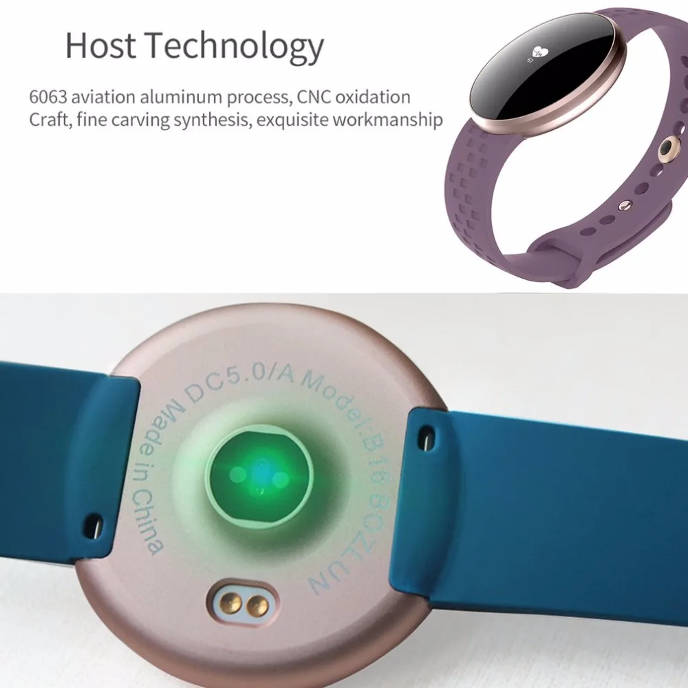 B16 наручные Смарт-часы Heart Rate Monitor пульт дистанционного управления Bluetooth здоровья