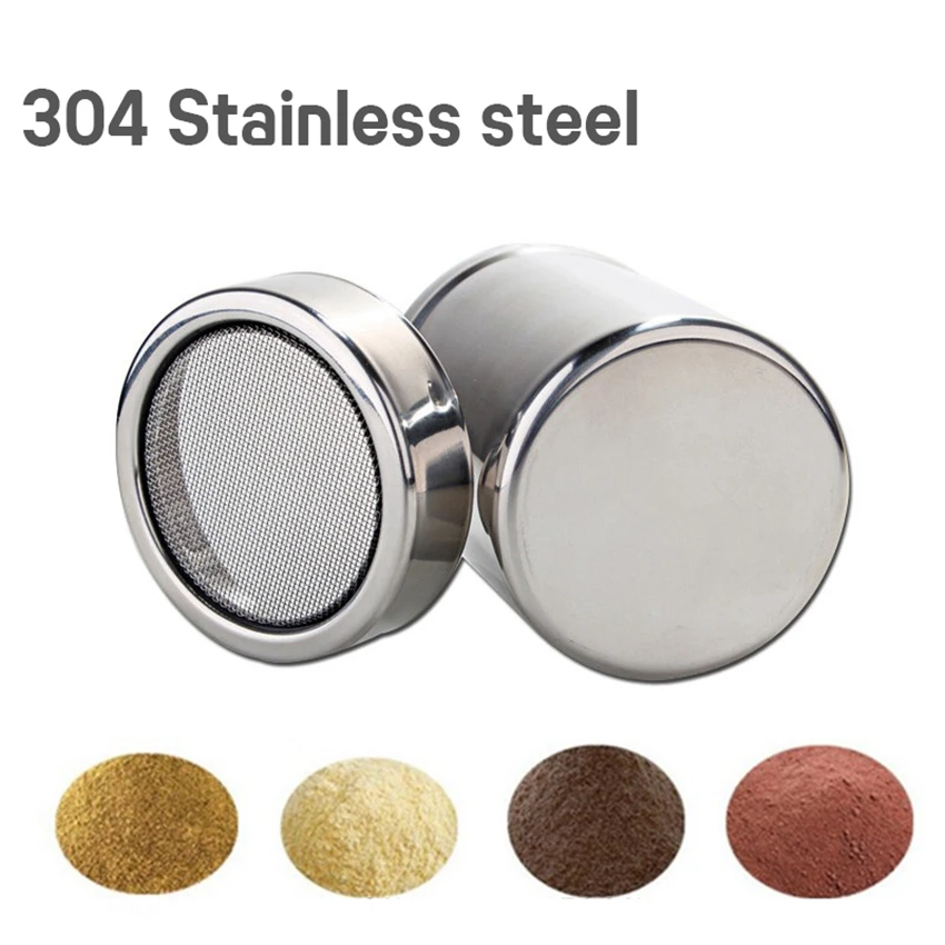 1 шт. нержавеющая сталь посыпать какао корицу сахар марлевые сетчатые банки