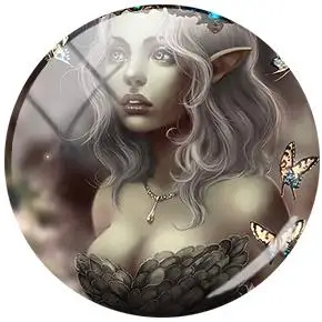 FQ379 JWEIJIAO 5 шт./лот милый чехол для Tinkerbell и феи фото Круглый DIY стекло кабошон купол демонстрационная плоская задняя часть делая результаты - Цвет: FQ379