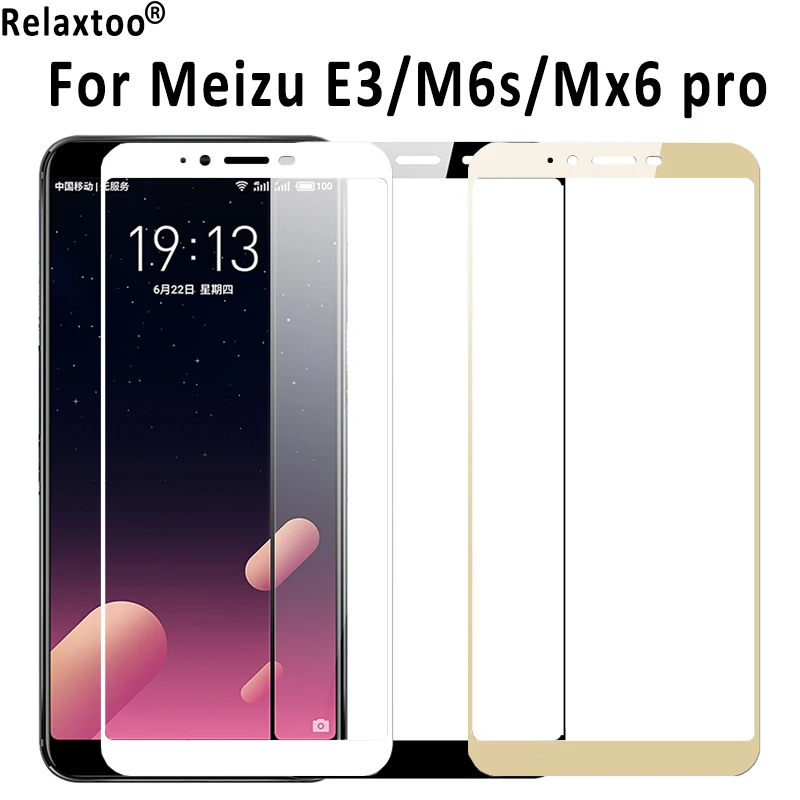 Защитное стекло для meizu m6s защитная пленка экрана maisie e3 mx6 pro закаленное 3e защита 2.5d