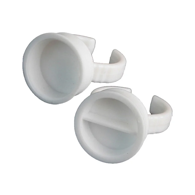 100 шт./компл. одноразовые разделенные пластиковые белые татуировки