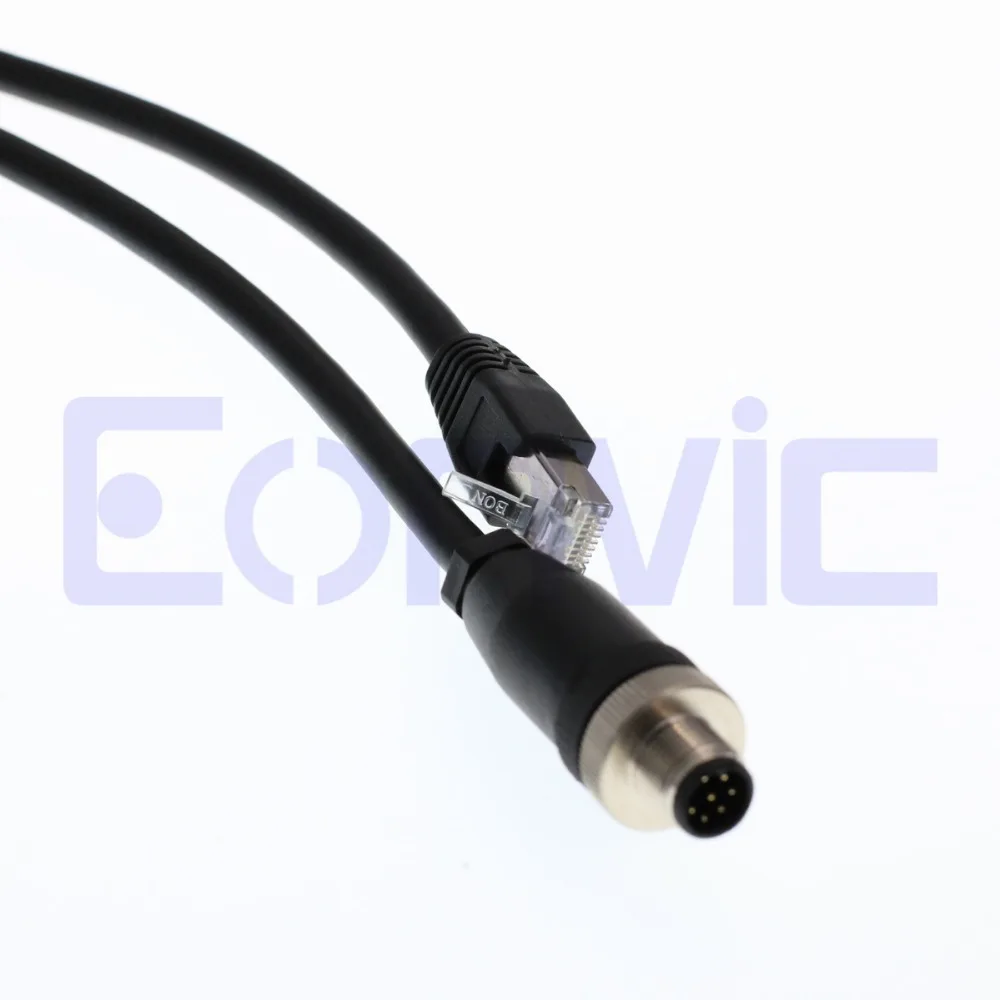 Фото Промышленная камера Eonvic M12 до RJ45 8Pin Male Gigabit Cognex высокие гибкие кабели Кабели Промышленная камера Eonvic M12 до RJ45 8Pin Male Gigabit Cognex высокие гибкие кабели Кабели
