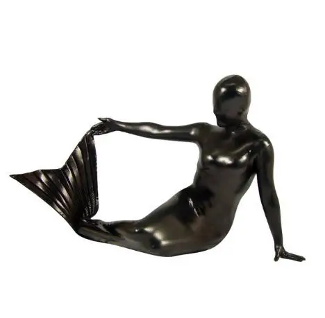 BetterParty Black Shiny Metallic Mermaid Costume Zentai Hot Sale Halloween Party | Тематическая одежда и униформа