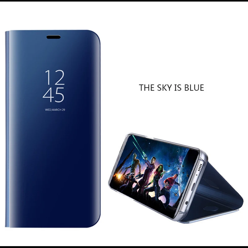 Умный чехол HATOSTEPED зеркальный Прозрачный для samsung Galaxy S9 телефона | Электроника