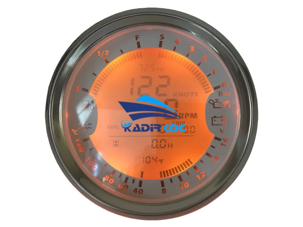 Авто Многофункциональный манометр модификация 85 мм gps Спидометр Tach датчик топлива 8-16 в вольт метр Температура воды метр 0-5 бар давление масла