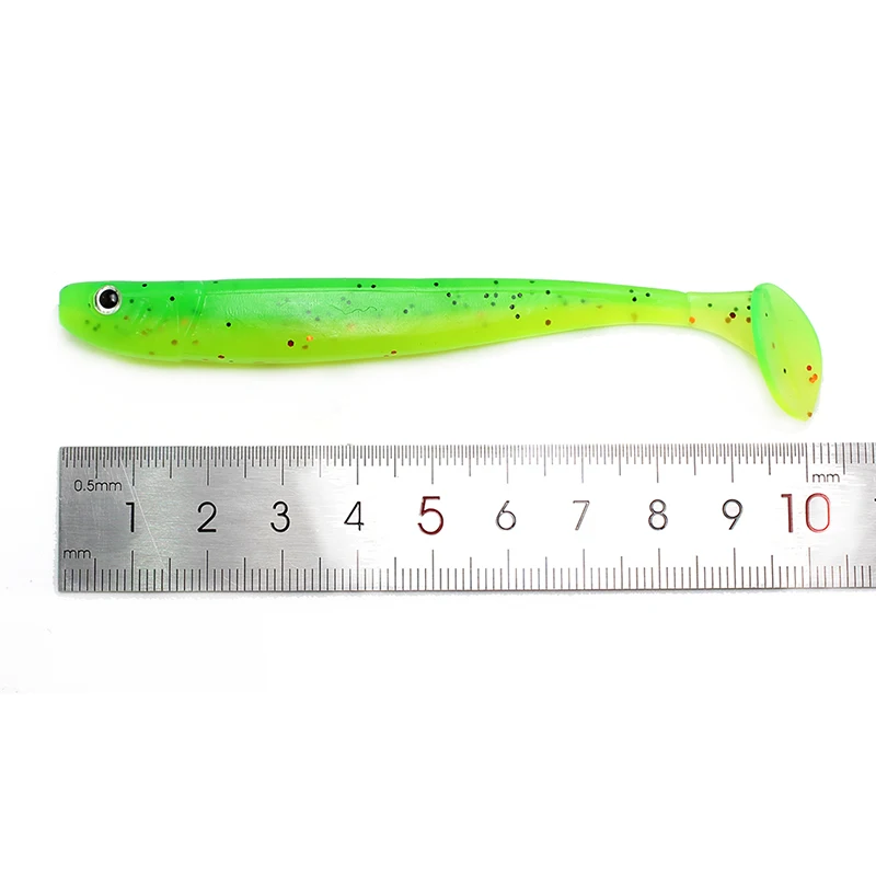 YUEWINS 4 шт. Мягкая приманка в виде червя рыболовные приманки T tail fish baits Peche Artificia 100 мм