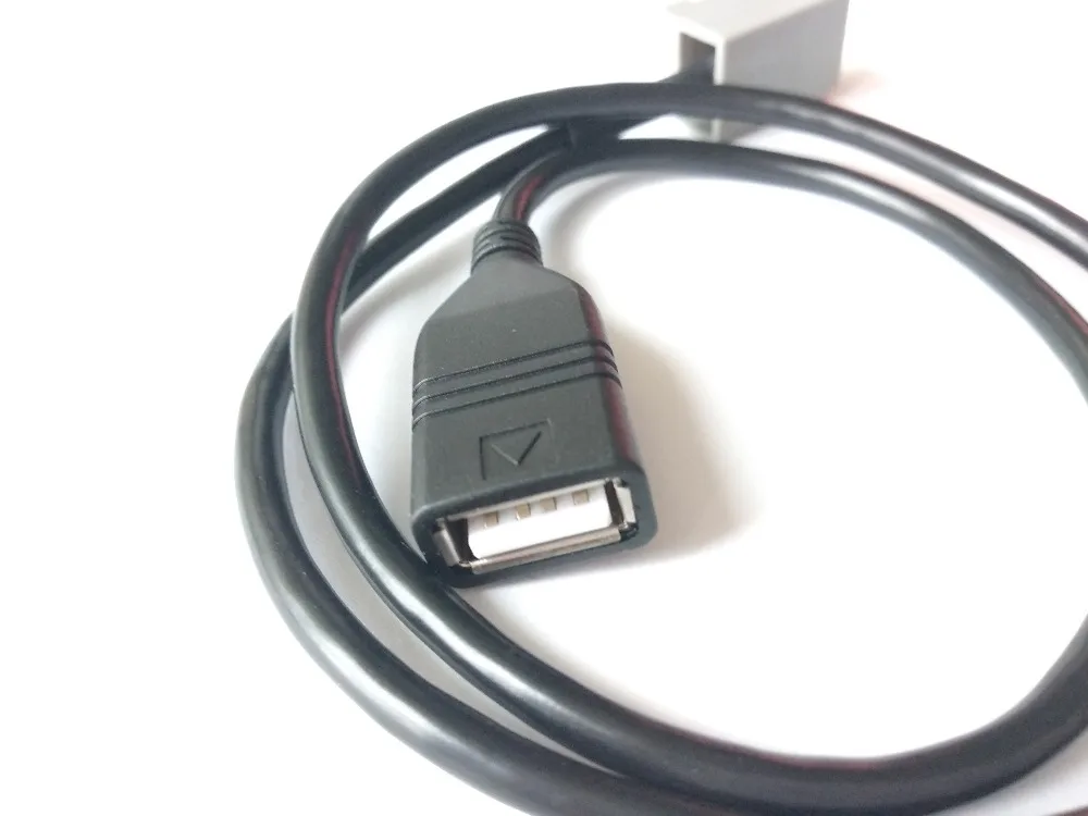 Автомобильный USB Кабельный адаптер удлинитель провода для Honda Mitsubishi 2009 вперед