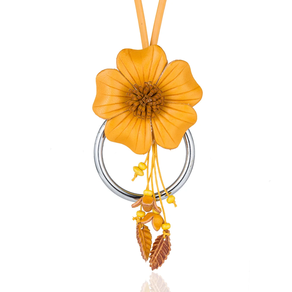 Красивое новое ожерелье HOCOLE ювелирные изделия ручной работы желто красные