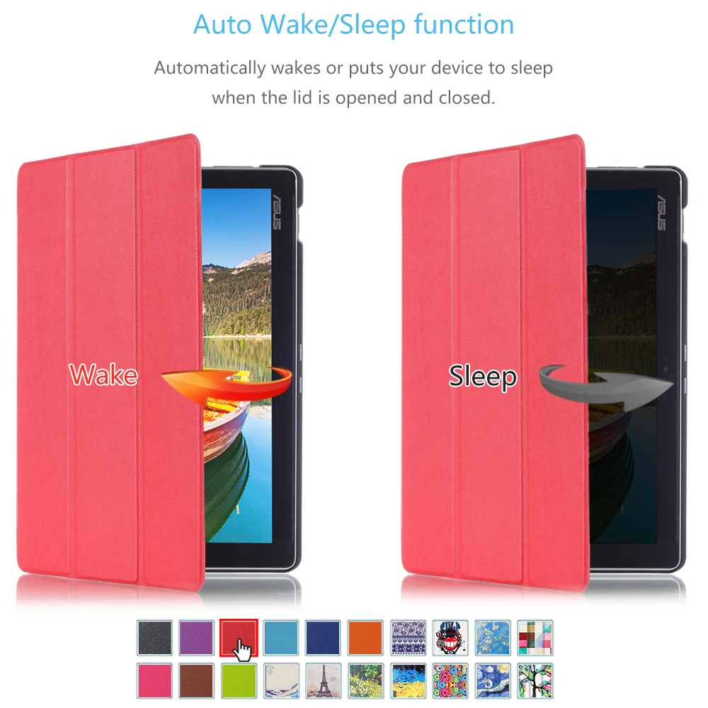 Для ASUS Zenpad 10 кожаный смарт-чехол для ASUS Zenpad 10 Z300C Z300CL Z300CG 10," чехол для планшета+ Защитная пленка+ стилус