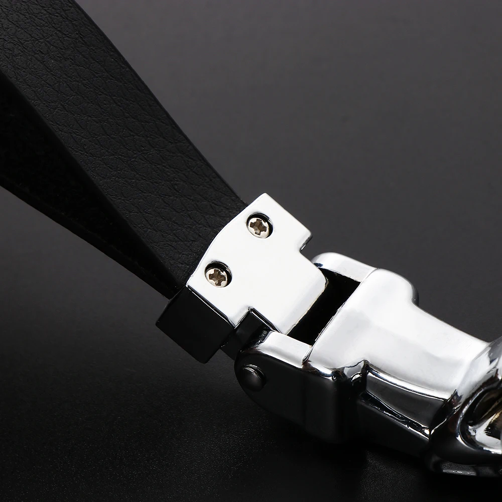 Новое поступление автомобильный кожаный PU Брелок Металлический Держатель