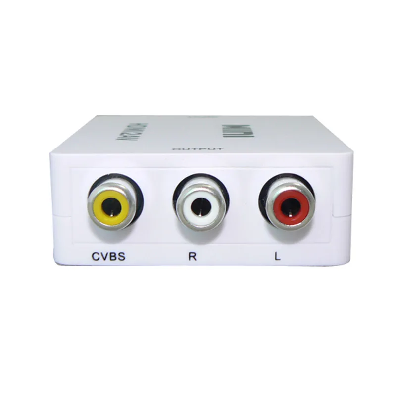 Новейшие Белый Mini HDMI вход цифро аналоговый RCA аудио/видео CVBS сигнала для ТВ VHS