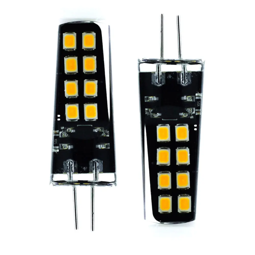 Светодиодная лампа G4 12V 24V DC 3W Bombillas светодиодная лампочка 2835 SMD Заменить 25W