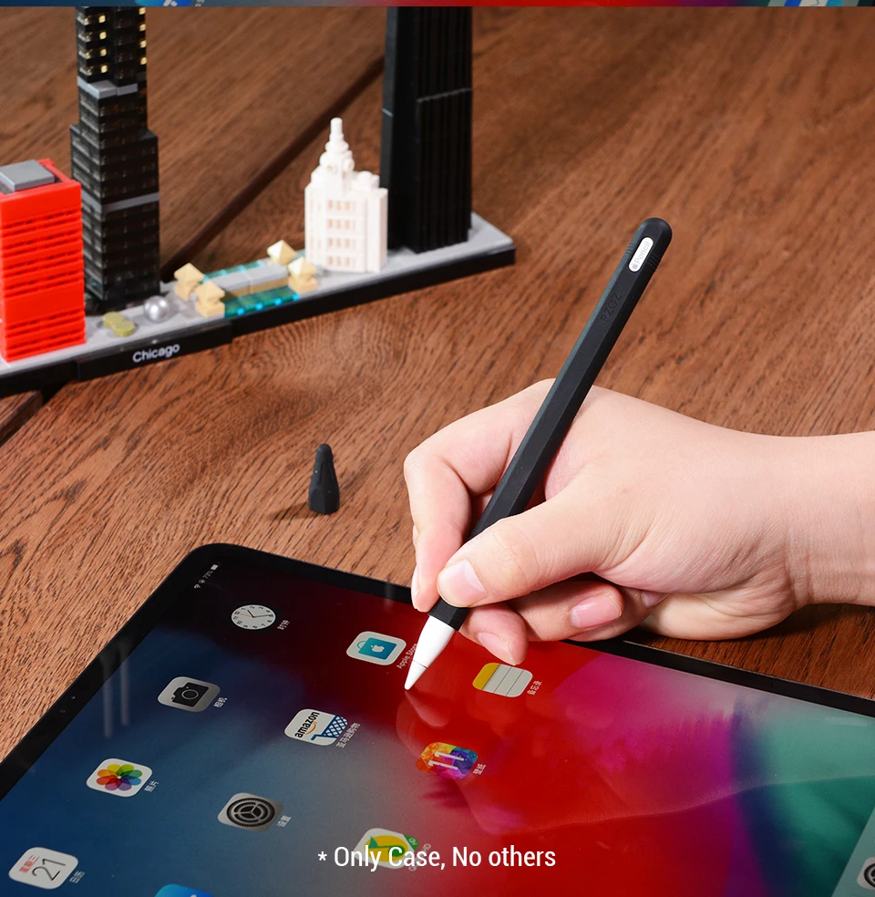 PZOZ для Apple Pencil 2 Чехол iPad Pro чехол-карандаш для планшета сенсорный Стилус Защитная крышка чехол Портативный мягкий силиконовый чехол