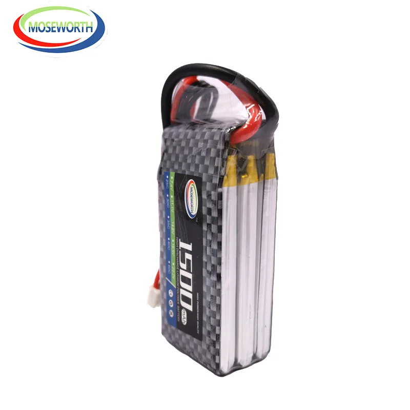 3S RC LiPo Батарея 11 1 V 1500 мА/ч 40C для радиоуправляемый самолет Квадрокоптер вертолет