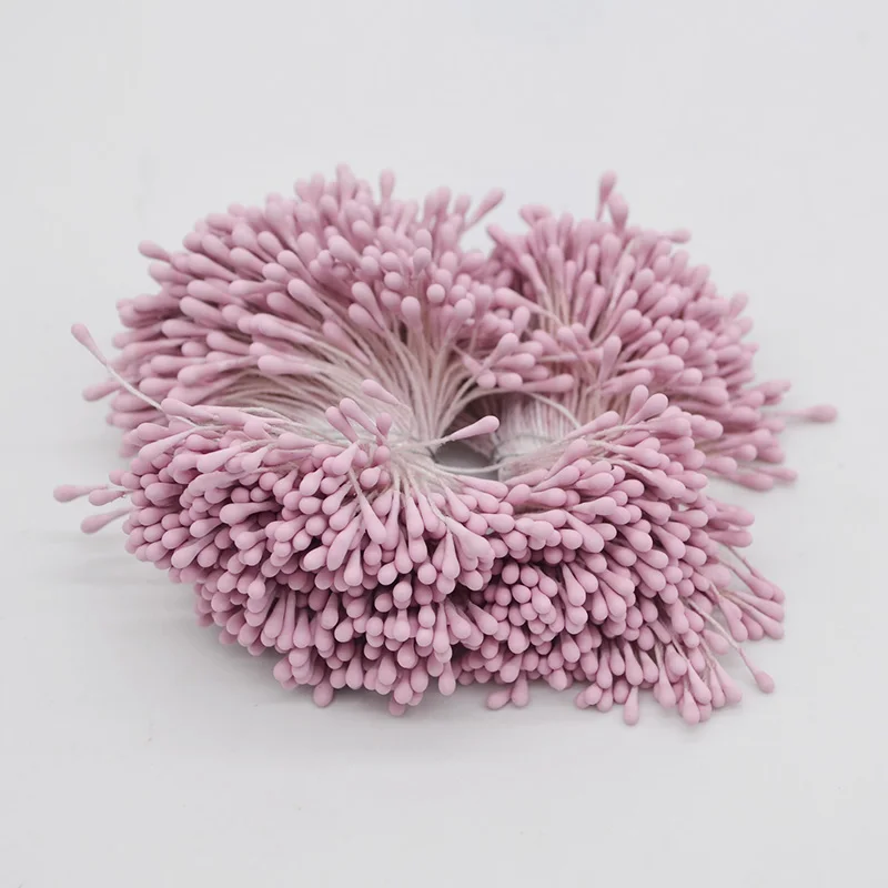 400 шт./лот многоцветный Мини DIY жемчужный цветок Двойные головки Stamen ремесло торты