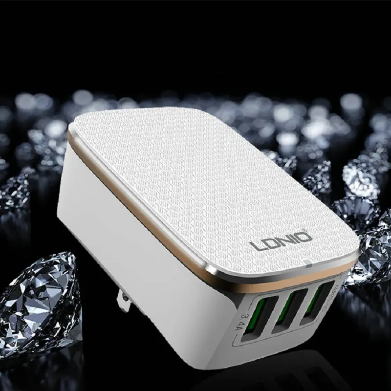 LDNIO C701Q USB Автомобильное зарядное устройство 5 В 4.2A Быстрая зарядка Qualcomm 3,0 4 порта прикуриватель адаптер для сотовых телефонов Xiaomi Tablet