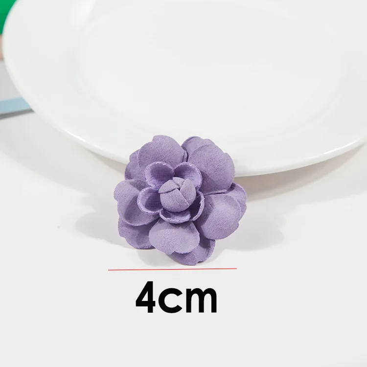 Искусственная замша 3D цветок розы для детей DIY головные уборы аксессуары