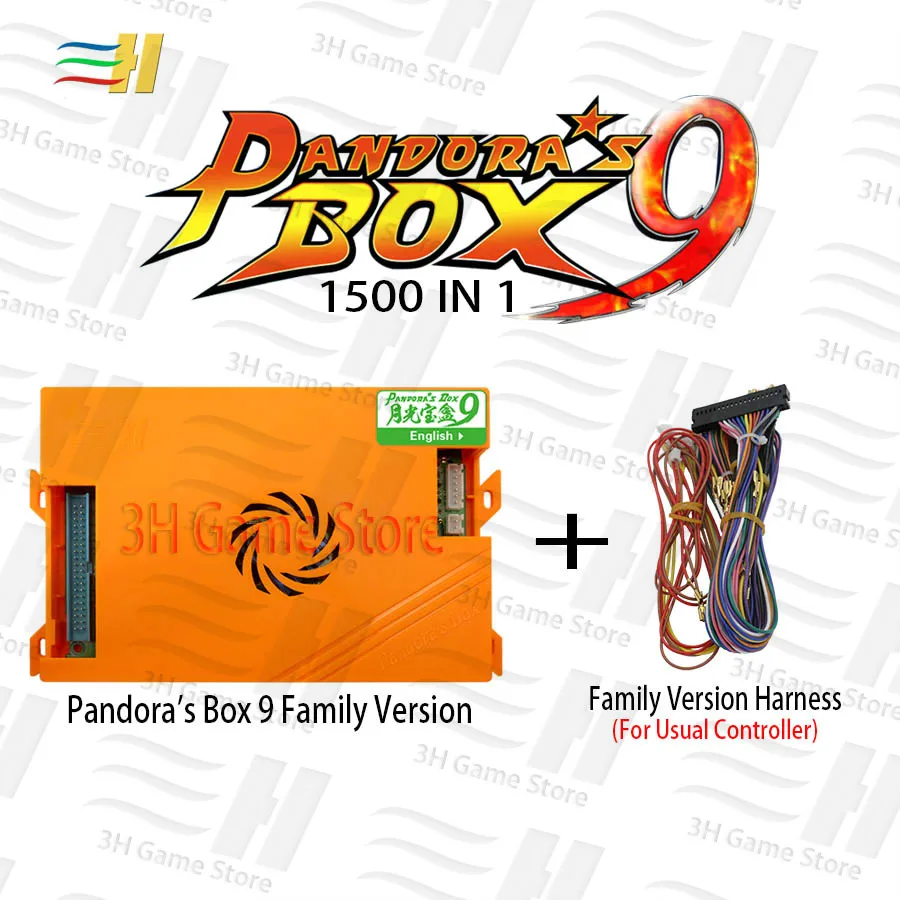 PDB9 family Wire Pandora Box 9 1500 В 1 семейная версия, игровая материнская плата и семейная проводка для джойстика, кнопки, аркадная консоль 720P HDMI VGA - Цвет: PDB9 family Wire