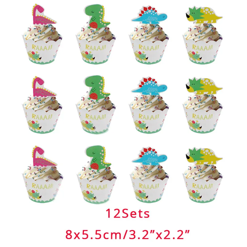 Вечерние одноразовые столовые приборы с динозавром вечерние украшения на день