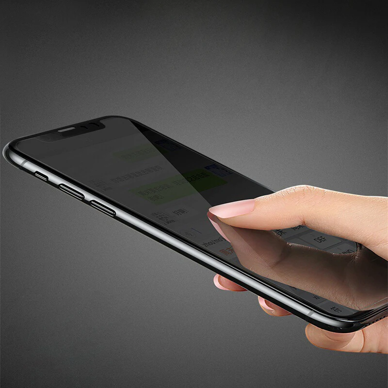2 шт антишпионская Защитная пленка для экрана для iPhone XS MAX XR, полное покрытие, закаленное стекло для iPhone 11 Pro 7 8 plus, индивидуальная защитная пленка