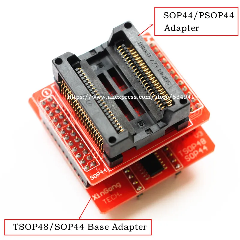 100% оригинальный V3 TSOP48 IC адаптер + SOP44 для MiniPro TL866CS TL866A TL866II PLUS универсальный