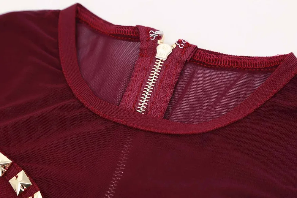 Женское облегающее платье весна 2018 сексуальное Бандажное с длинным рукавом