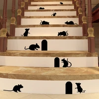 mouse hole stickers bedroom wallpaper wall decal kids baby rooms sticker sofa tv background decor quotes vinyl wall stickers