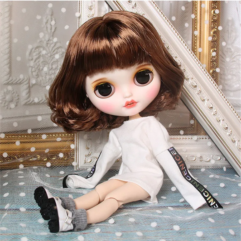 Кукла Blyth ICY DBS для серии № BL9158 кукла из коричневых волос с отверстиями рта и