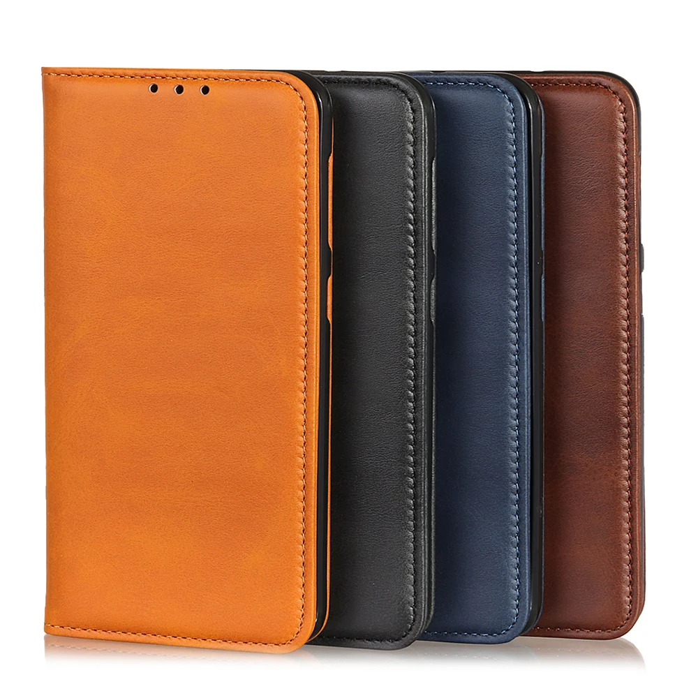 Phone Case for Xiaomi Mi A3 Fundas Cowhide Leather Magnetic Filp Book ForXiaomi Lite Cover Card Slot Bag | Мобильные телефоны и
