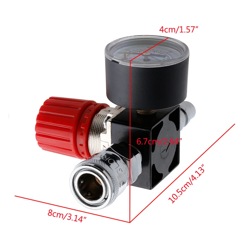 

1/4" Air Compressor Regulator Pressure Switch Control 180PSI Relief Valve Gauges