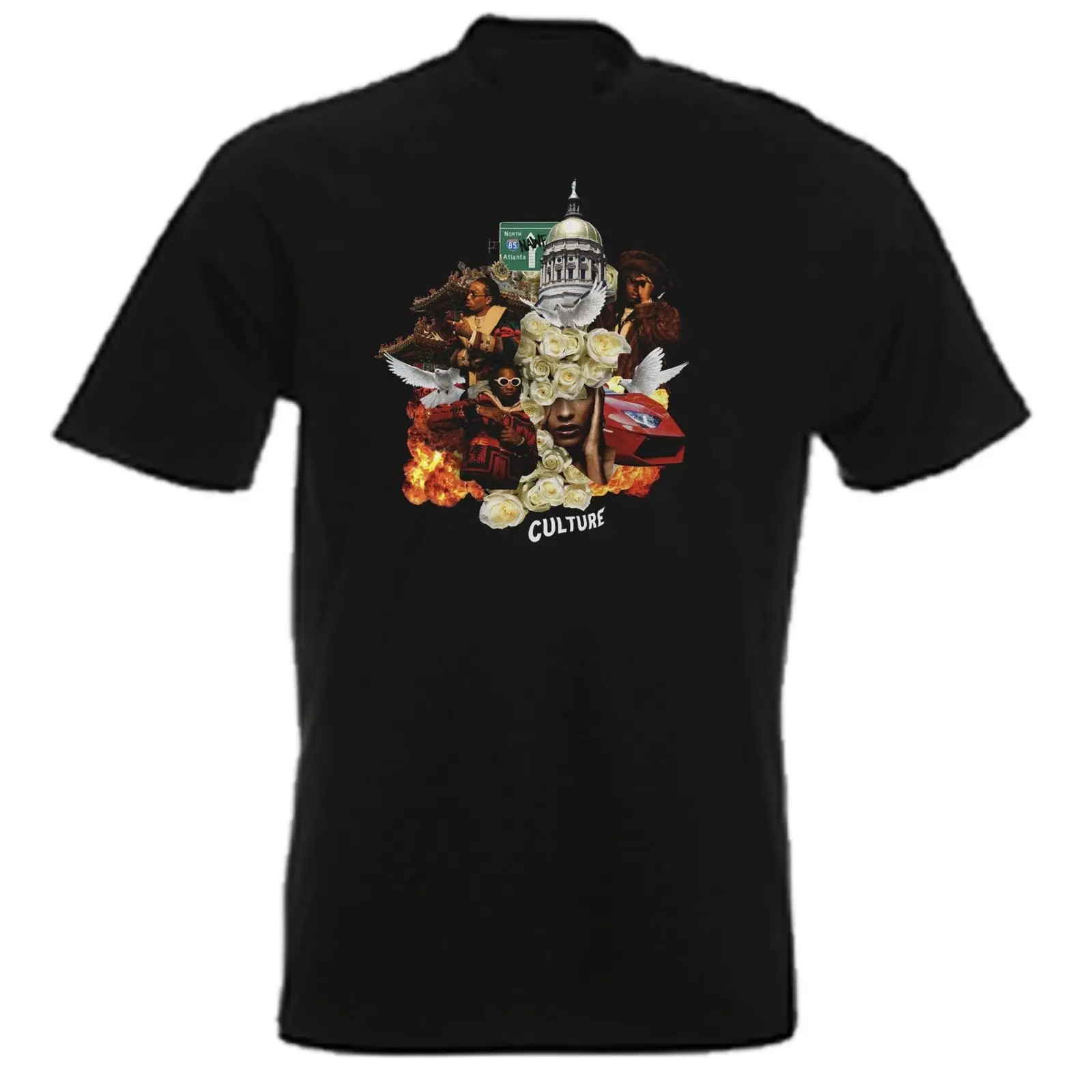 MIGOS CULTURE ALBUM COVER футболка крутая Повседневная pride Футболка Мужская Унисекс Новая