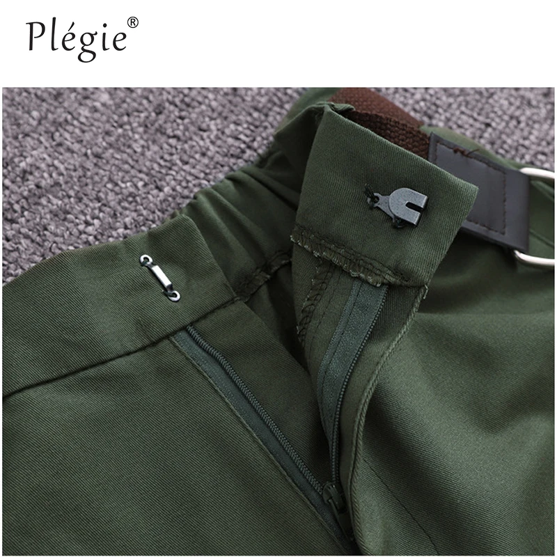 

Plegie Two Piece Set Summer Women Clothes Short Sleeve Print White Blouse + Green Shorts With Belt Elegant 2 Piece Set Women