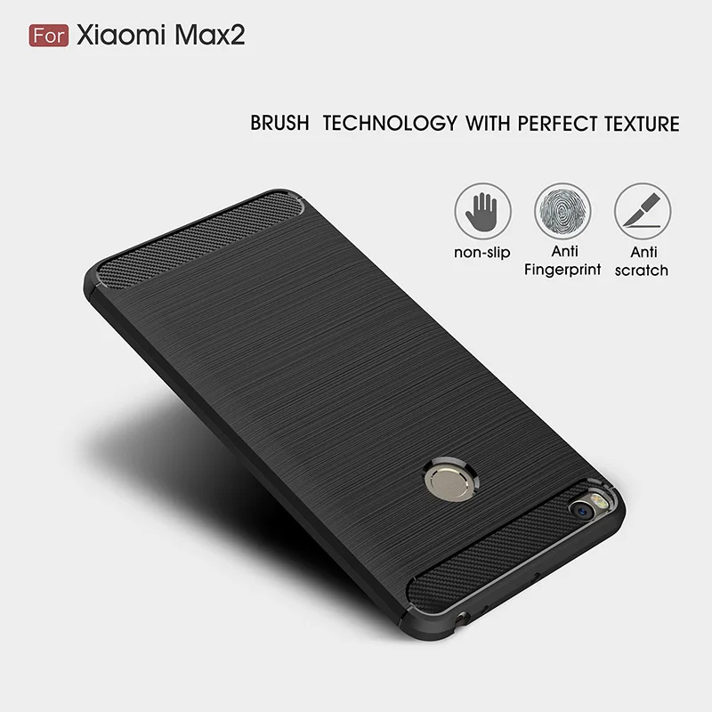 Reaoom для Xiaomi mi Max 2 чехол телефона чехол-накладка из углеволокна камеры Xiao Max2 модный