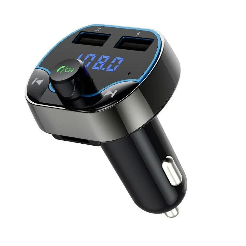Автомобильное зарядное устройство с двумя USB разъемами для сигар Bluetooth fm