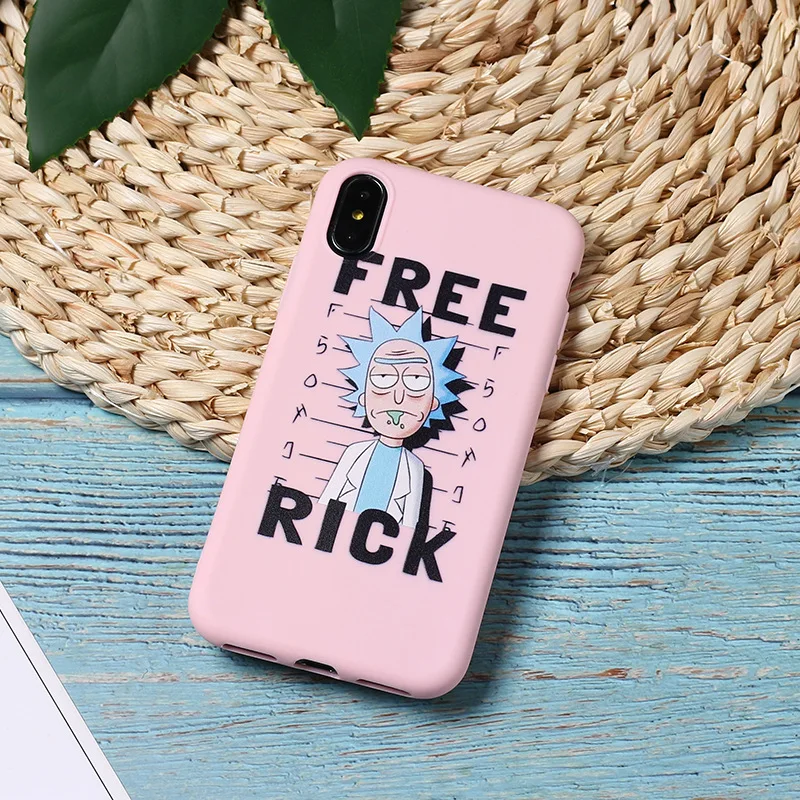 Kfe-0rfree Рик и Морти мультфильм комикс меме слова для iPhone 8 5 5S SE X 7 6 6S Plus 9 XR 11 Pro XS Max Чехол Мягкий ТПУ силиконовый матовый чехол - Цвет: Kfe-0rfree