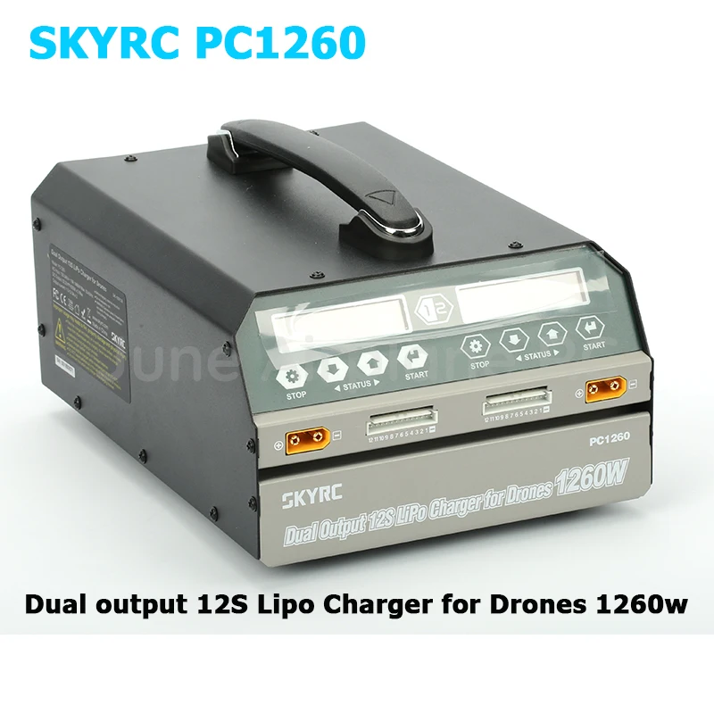 SKYRC PC1260 Двухканальное зарядное устройство 12S Lipo максимальная мощность заряда 1260