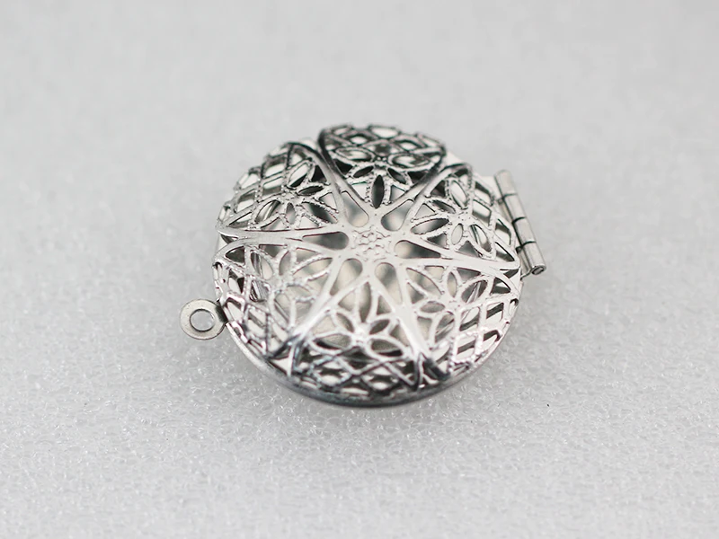 Нержавеющая сталь фоторамка круглый медальон Подвеска подносы Настройка 27x32 мм