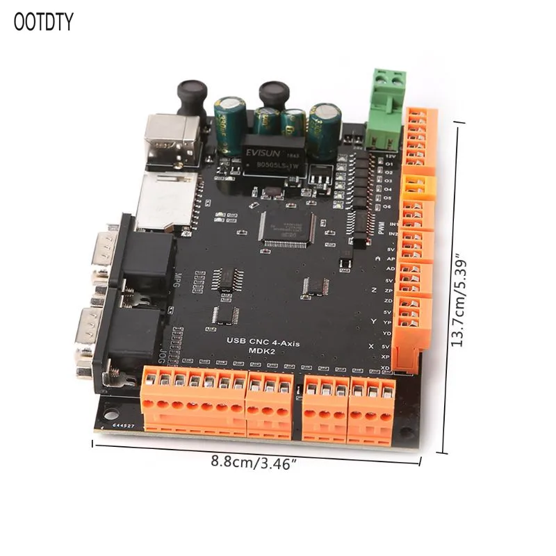 MDK2 CNC USB 4 осевой контроллер шагового двигателя Breakout Board с интерфейсом MPG
